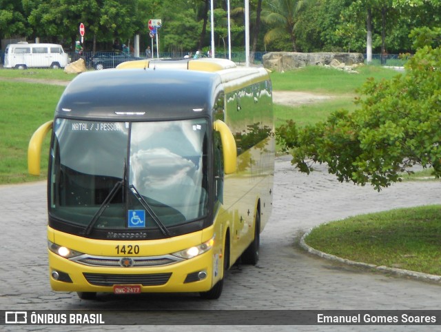Viação Nordeste 1420 na cidade de João Pessoa, Paraíba, Brasil, por Emanuel Gomes Soares. Número da foto: #6164231.