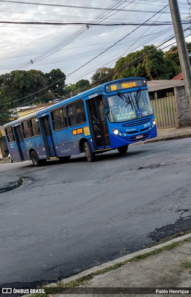 SM Transportes 20172 na cidade de Belo Horizonte, Minas Gerais, Brasil, por Pablo Henrique. ID da foto: 6163172.