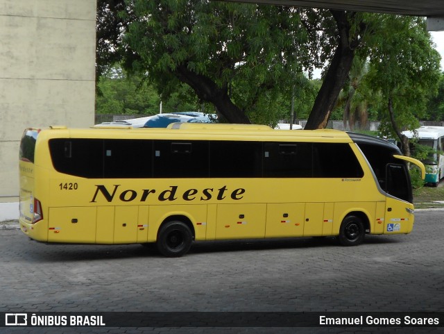 Viação Nordeste 1420 na cidade de João Pessoa, Paraíba, Brasil, por Emanuel Gomes Soares. Número da foto: #6164236.