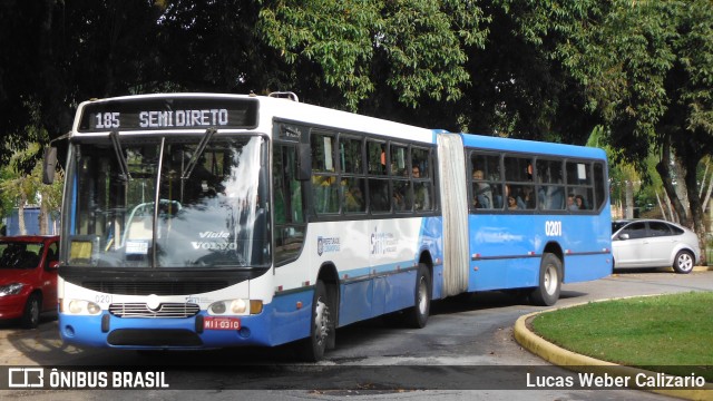 Transol Transportes Coletivos 0201 na cidade de Florianópolis, Santa Catarina, Brasil, por Lucas Weber Calizario. Número da foto: #6164409.