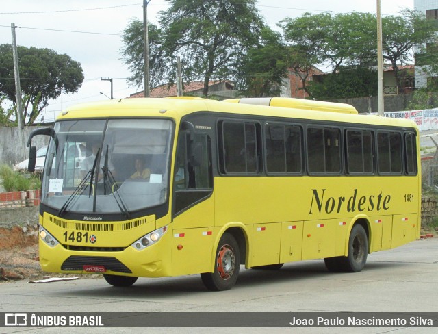 Viação Nordeste 1481 na cidade de Natal, Rio Grande do Norte, Brasil, por Joao Paulo Nascimento Silva. Número da foto: #6166005.