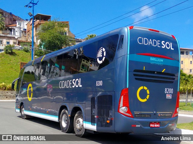 Viação Cidade Sol 8200 na cidade de Salvador, Bahia, Brasil, por Aneivan Lima. Número da foto: #6168439.