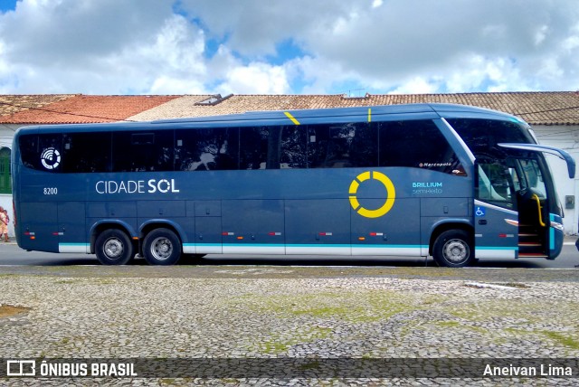 Viação Cidade Sol 8200 na cidade de Salvador, Bahia, Brasil, por Aneivan Lima. Número da foto: #6167783.