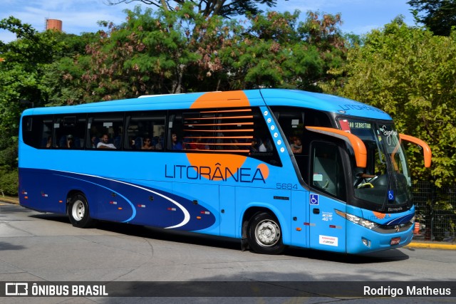 Litorânea Transportes Coletivos 5684 na cidade de São Paulo, São Paulo, Brasil, por Rodrigo Matheus. ID da foto: 6168718.