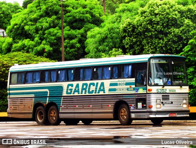 Viação Garcia 5392 na cidade de Londrina, Paraná, Brasil, por Lucas Oliveira . ID da foto: 6168509.