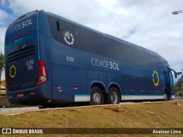 Viação Cidade Sol 8200 na cidade de Salvador, Bahia, Brasil, por Aneivan Lima. Número da foto: #6168434.