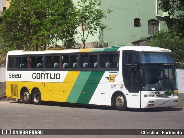 Empresa Gontijo de Transportes 5820 na cidade de João Monlevade, Minas Gerais, Brasil, por Christian  Fortunato. ID da foto: 6168542.