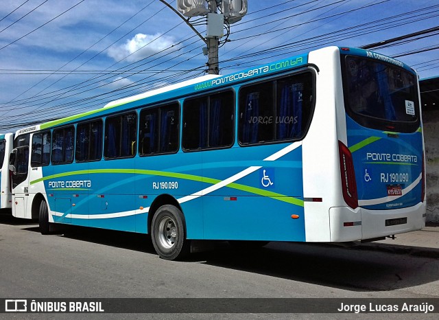 Viação Ponte Coberta RJ 190.090 na cidade de Rio de Janeiro, Rio de Janeiro, Brasil, por Jorge Lucas Araújo. Número da foto: #6169853.