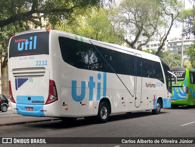 UTIL - União Transporte Interestadual de Luxo 2232 na cidade de Rio de Janeiro, Rio de Janeiro, Brasil, por Carlos Alberto de Oliveira Júnior. ID da foto: 6169688.