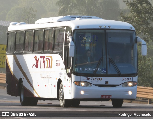 TRM Turismo e Fretamento 5501 na cidade de Congonhas, Minas Gerais, Brasil, por Rodrigo  Aparecido. Número da foto: #6172013.