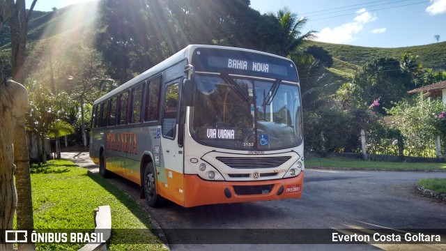 Planeta Transportes Rodoviários 3153 na cidade de Guarapari, Espírito Santo, Brasil, por Everton Costa Goltara. ID da foto: 6171468.