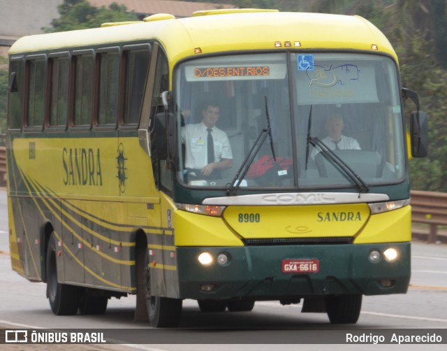 Viação Sandra 8900 na cidade de Congonhas, Minas Gerais, Brasil, por Rodrigo  Aparecido. ID da foto: 6172027.