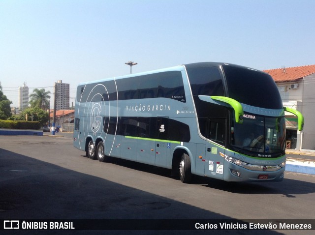 Viação Garcia 7307 na cidade de Osvaldo Cruz, São Paulo, Brasil, por Carlos Vinicius Estevão Menezes. ID da foto: 6171711.