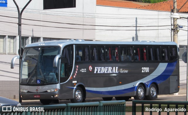 Federal Turismo 2700 na cidade de Congonhas, Minas Gerais, Brasil, por Rodrigo  Aparecido. Número da foto: #6172035.