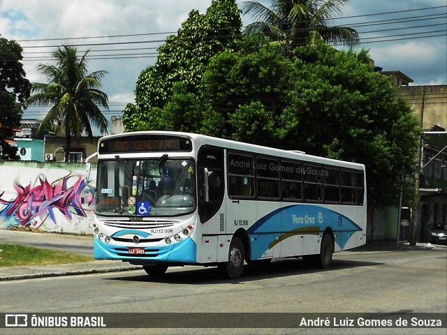 Auto Viação Vera Cruz - Belford Roxo RJ 112.006 na cidade de Nova Iguaçu, Rio de Janeiro, Brasil, por André Luiz Gomes de Souza. ID da foto: 6172049.