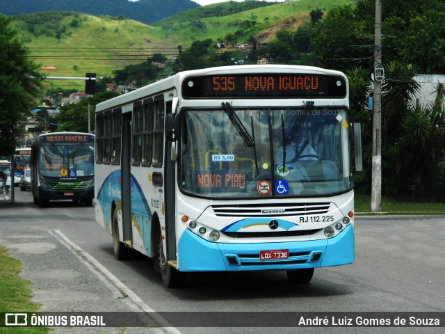 Auto Viação Vera Cruz - Belford Roxo RJ 112.225 na cidade de Nova Iguaçu, Rio de Janeiro, Brasil, por André Luiz Gomes de Souza. Número da foto: #6172158.