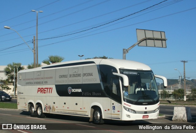 Viação Pretti 16000 na cidade de Vitória, Espírito Santo, Brasil, por Wellington  da Silva Felix. ID da foto: 6138531.