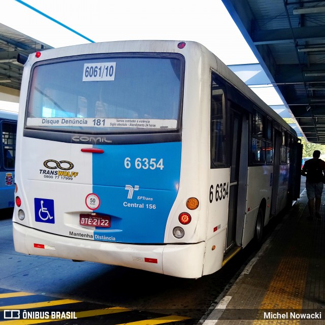 Transwolff Transportes e Turismo 6 6354 na cidade de São Paulo, São Paulo, Brasil, por Michel Nowacki. ID da foto: 6139893.