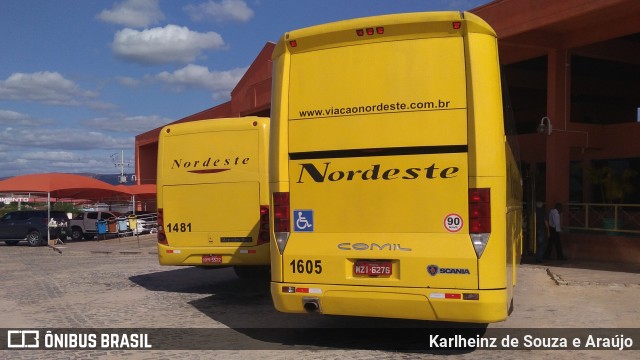Viação Nordeste 1605 na cidade de Lajes, Rio Grande do Norte, Brasil, por Karlheinz de Souza e Araújo. Número da foto: #6138056.