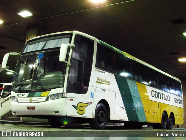 Empresa Gontijo de Transportes 12270 na cidade de Belo Horizonte, Minas Gerais, Brasil, por Lucas Vieira. ID da foto: 6138660.