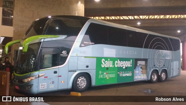 Viação Garcia 8481 na cidade de Apucarana, Paraná, Brasil, por Robson Alves. Número da foto: #6139014.