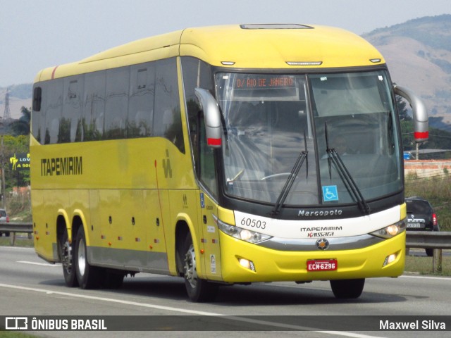Viação Itapemirim 60503 na cidade de Resende, Rio de Janeiro, Brasil, por Maxwel Silva. Número da foto: #6173228.