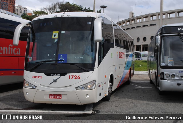 BBTT - Benfica Barueri Transporte e Turismo 1726 na cidade de São Paulo, São Paulo, Brasil, por Guilherme Esteves Peruzzi. Número da foto: #6174961.
