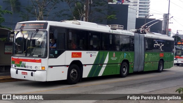 Metra - Sistema Metropolitano de Transporte 8110 na cidade de São Bernardo do Campo, São Paulo, Brasil, por Felipe Pereira Evangelista. ID da foto: 6175988.