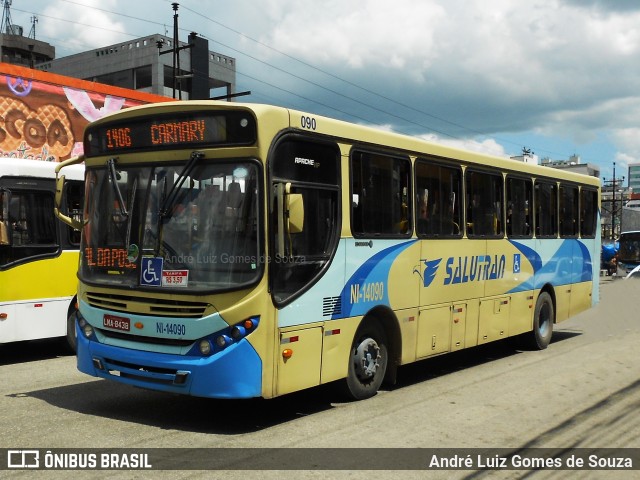 Salutran - Serviço de Auto Transportes NI-14090 na cidade de Nova Iguaçu, Rio de Janeiro, Brasil, por André Luiz Gomes de Souza. Número da foto: #6175528.