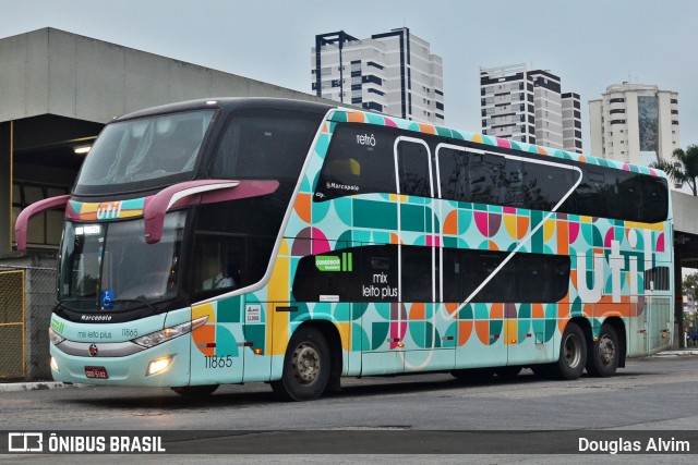 UTIL - União Transporte Interestadual de Luxo 11865 na cidade de Mogi das Cruzes, São Paulo, Brasil, por Douglas Alvim. Número da foto: #6177327.