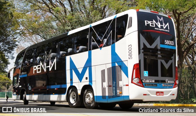 Empresa de Ônibus Nossa Senhora da Penha 58003 na cidade de São Paulo, São Paulo, Brasil, por Cristiano Soares da Silva. Número da foto: #6177672.