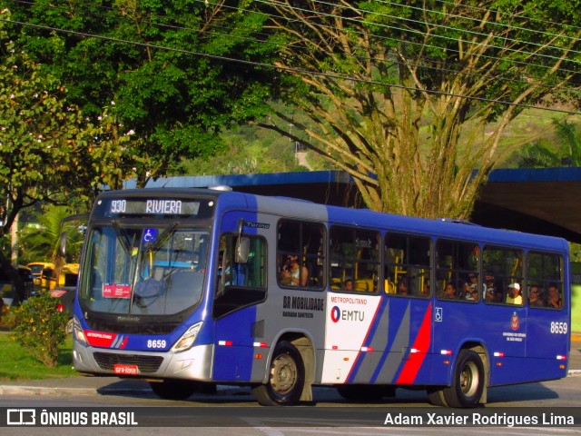 BR Mobilidade Baixada Santista 8659 na cidade de Guarujá, São Paulo, Brasil, por Adam Xavier Rodrigues Lima. ID da foto: 6177832.