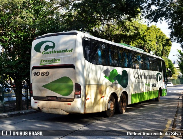 Viação Continental de Transportes 1069 na cidade de São Paulo, São Paulo, Brasil, por Rudnei Aparecido da Silva. Número da foto: #6177947.