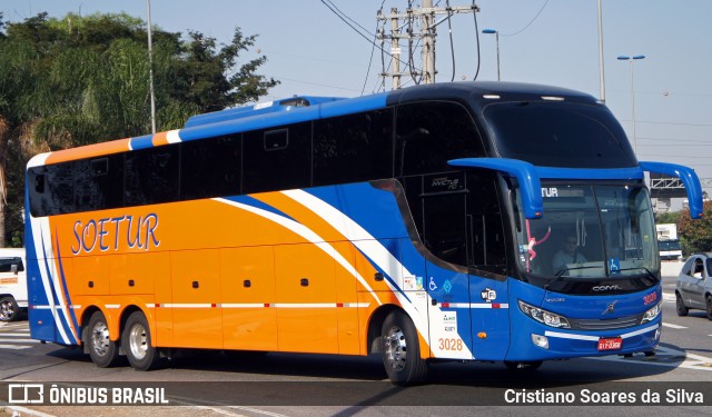 Soetur Turismo 3028 na cidade de São Paulo, São Paulo, Brasil, por Cristiano Soares da Silva. ID da foto: 6177573.