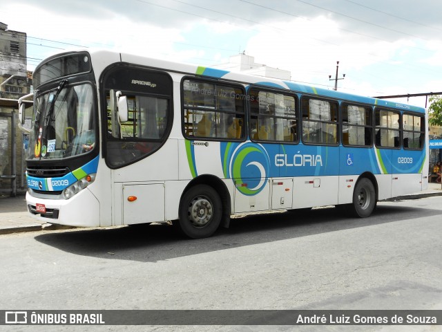 Expresso Nossa Senhora da Glória 02009 na cidade de Nova Iguaçu, Rio de Janeiro, Brasil, por André Luiz Gomes de Souza. ID da foto: 6179457.