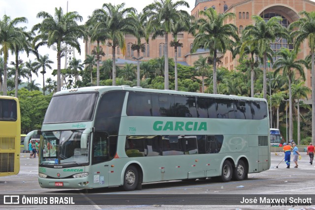 Viação Garcia 7156 na cidade de Aparecida, São Paulo, Brasil, por José Maxwel Schott. Número da foto: #6179186.