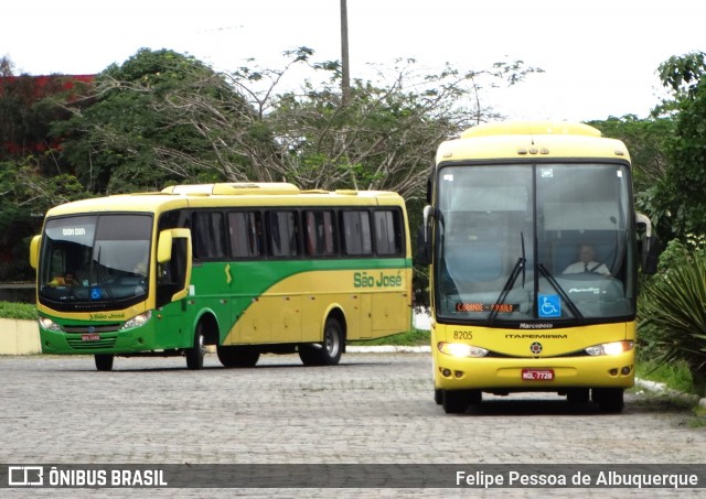 Viação Itapemirim 8205 na cidade de Campina Grande, Paraíba, Brasil, por Felipe Pessoa de Albuquerque. ID da foto: 6179332.