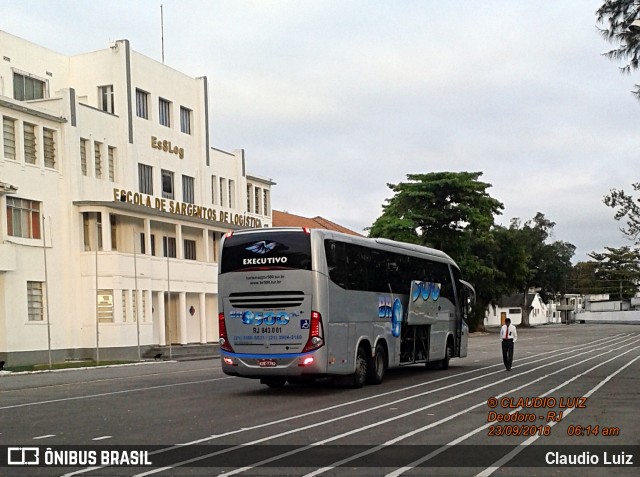 BR-500 Viagens e Turismo RJ 843.001 na cidade de Rio de Janeiro, Rio de Janeiro, Brasil, por Claudio Luiz. ID da foto: 6178876.