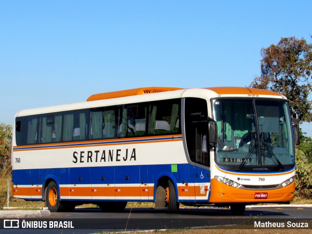 Viação Sertaneja 760 na cidade de Brasília, Distrito Federal, Brasil, por Matheus Souza. Número da foto: #6180022.