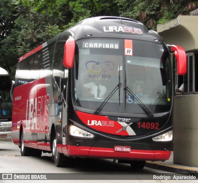 Lirabus 14092 na cidade de São Paulo, São Paulo, Brasil, por Rodrigo  Aparecido. Número da foto: #6181226.