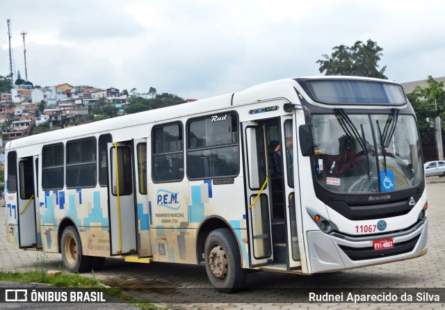 PEM Transporte Municipal Urbano 11067 na cidade de Santa Isabel, São Paulo, Brasil, por Rudnei Aparecido da Silva. ID da foto: 6180499.