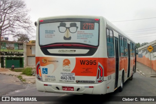 Julio Simões > CS Brasil - JSL W395 na cidade de Itaquaquecetuba, São Paulo, Brasil, por Cleber C.  Moreira. ID da foto: 6181134.