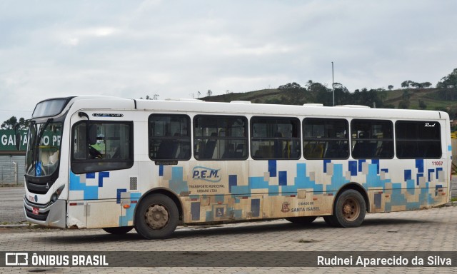 PEM Transporte Municipal Urbano 11067 na cidade de Santa Isabel, São Paulo, Brasil, por Rudnei Aparecido da Silva. Número da foto: #6180509.