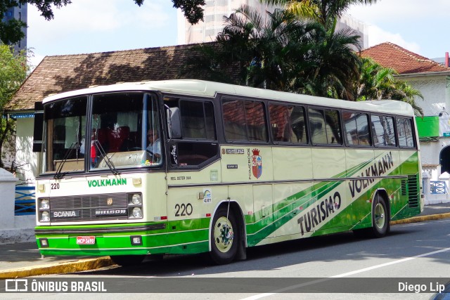 Empresa de Transportes Coletivos Volkmann 220 na cidade de Joinville, Santa Catarina, Brasil, por Diego Lip. ID da foto: 6183027.