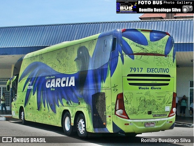 Viação Garcia 7917 na cidade de Rolândia, Paraná, Brasil, por Romílio Busólogo Silva . Número da foto: #6181880.