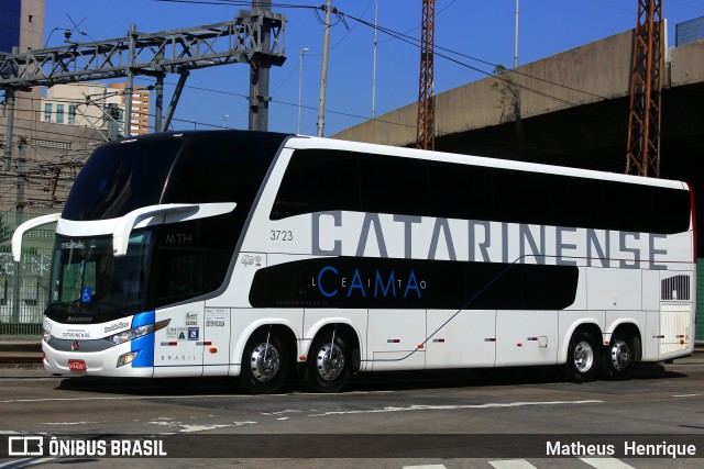 Auto Viação Catarinense 3723 na cidade de São Paulo, São Paulo, Brasil, por Matheus Henrique. Número da foto: #6182397.