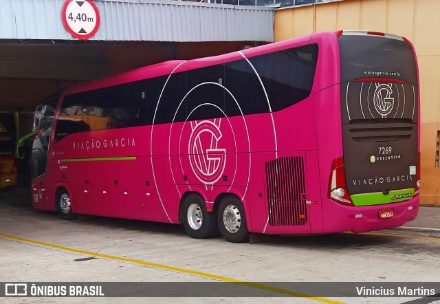 Viação Garcia 7269 na cidade de Sorocaba, São Paulo, Brasil, por Vinicius Martins. Número da foto: #6181982.