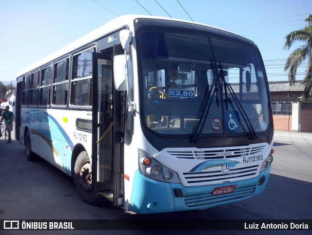 Auto Viação Vera Cruz - Belford Roxo RJ 112.163 na cidade de Nova Iguaçu, Rio de Janeiro, Brasil, por Luiz Antonio Doria. ID da foto: 6182281.