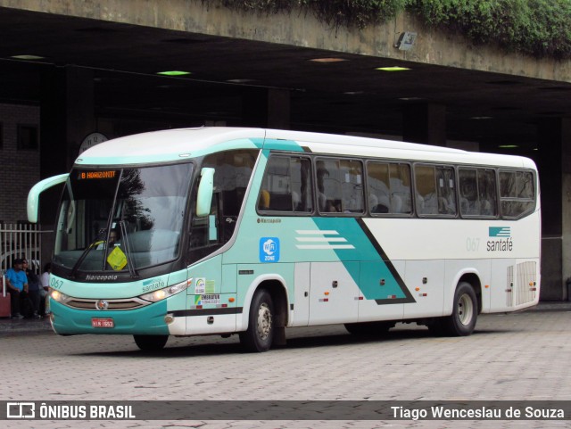 Santa Fé Transportes 067 na cidade de Belo Horizonte, Minas Gerais, Brasil, por Tiago Wenceslau de Souza. Número da foto: #6181753.