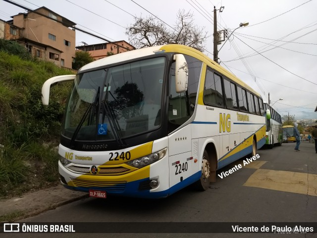 NG Transportes 2240 na cidade de Congonhas, Minas Gerais, Brasil, por Vicente de Paulo Alves. ID da foto: 6183022.